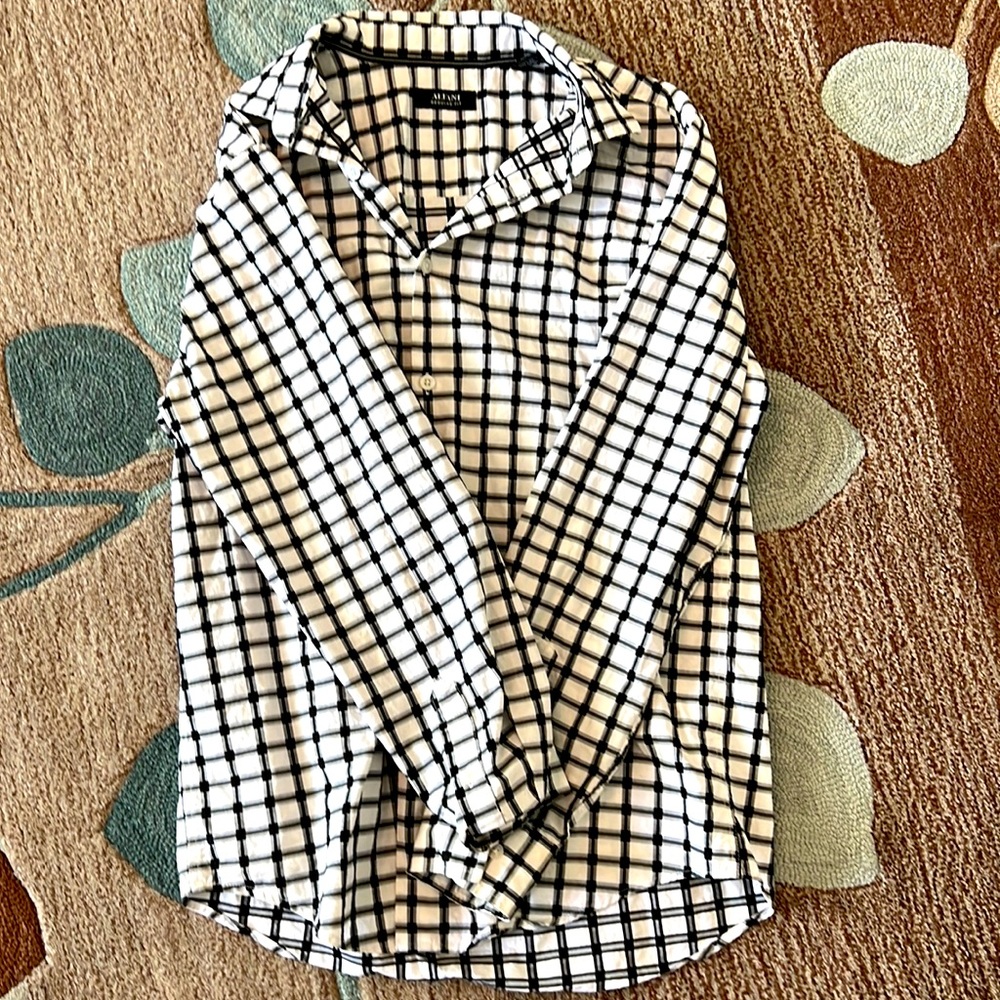 Alfani Men Long Sleeve Shirt Regular Fit Small